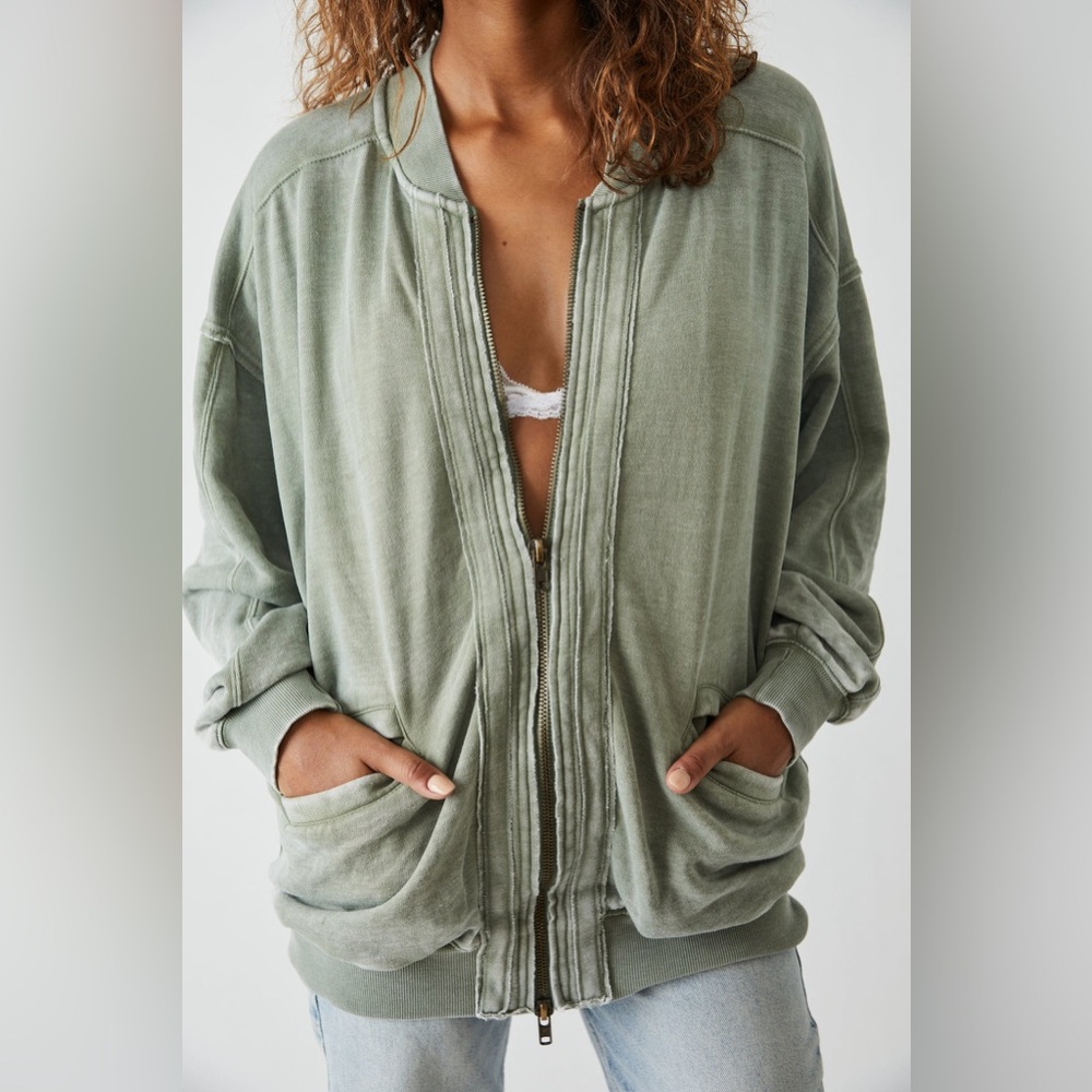 NWT Free People Robby Bomber Jacket